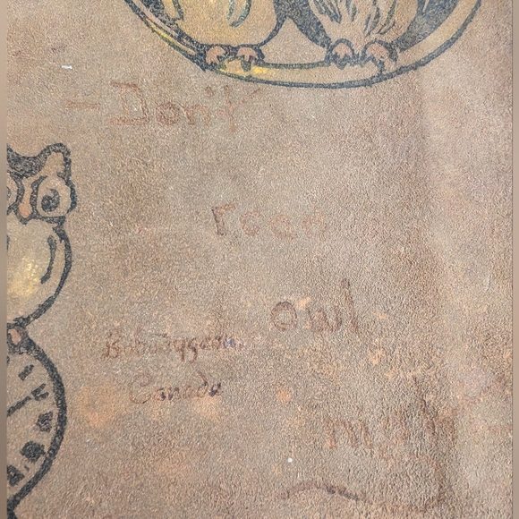 Vintage Leather Owl Book cover - Picture 7 of 7